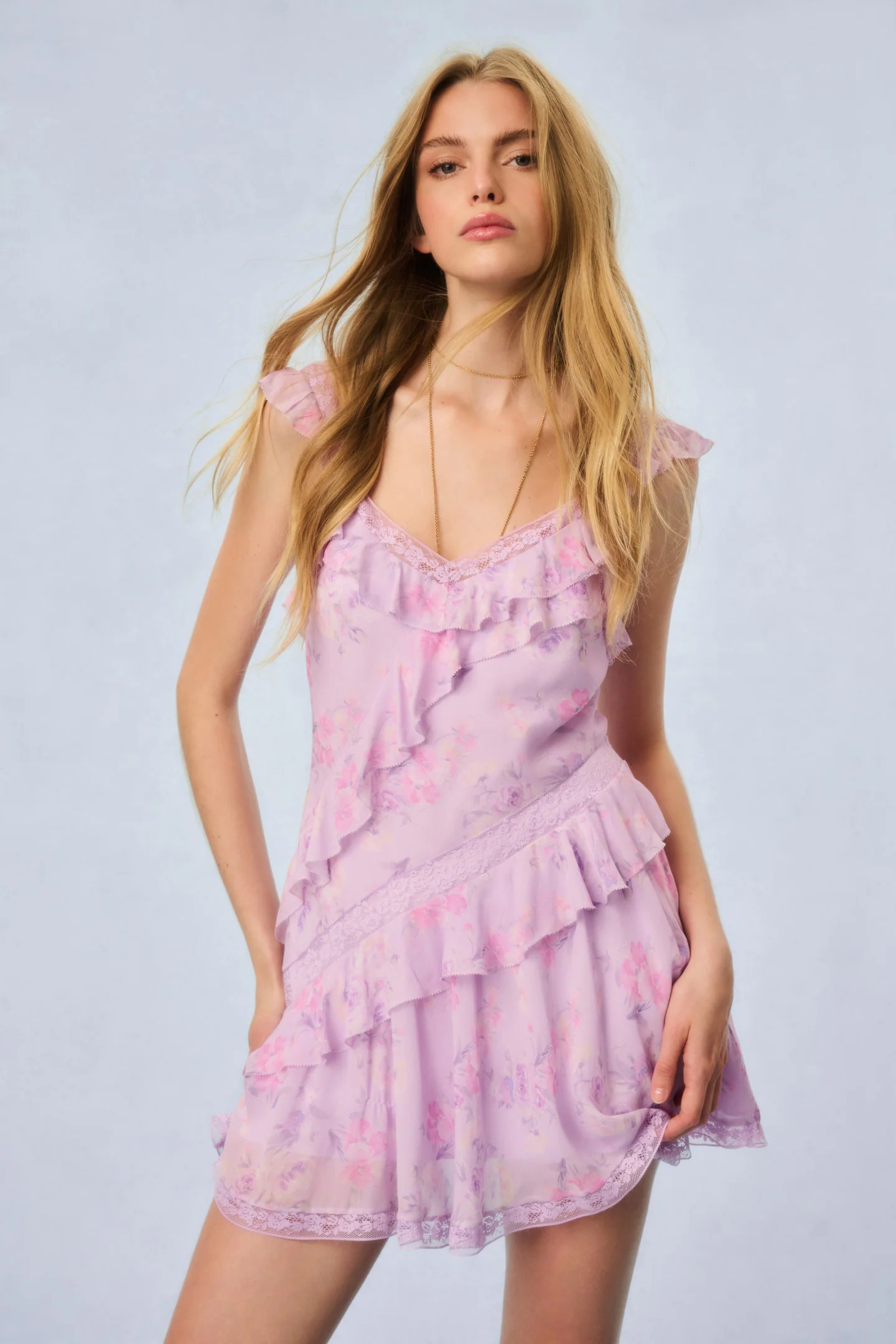 Serima Heirloom Print Mini Dress | LoveShackFancy