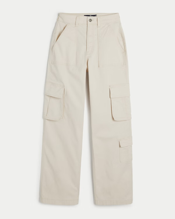 Ultra High-Rise Baggy 3-Pocket Cargo Pants | Hollister (US)