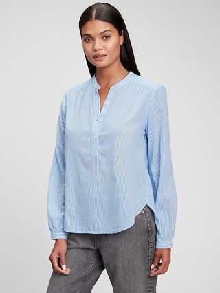Shirred Popover Shirt | Gap (US)