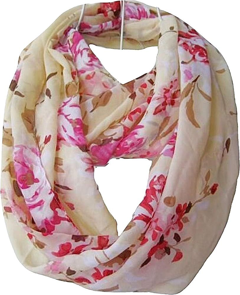 Tapp Collections Premium Soft Multicolor Sheer Infinity Scarf | Amazon (US)