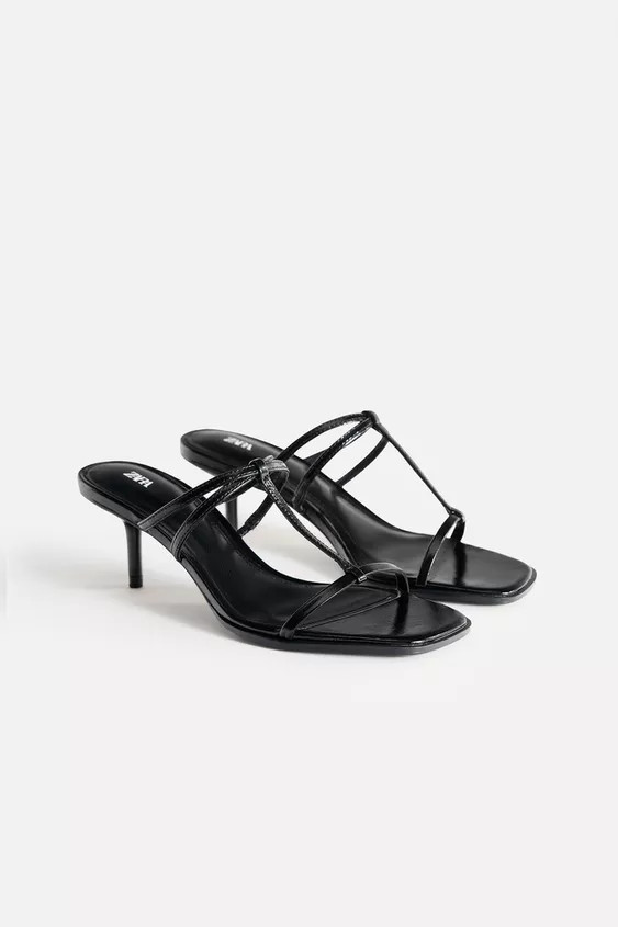 STRAPPY LEATHER SANDALS 50TH ANNIVERSARY | Zara US