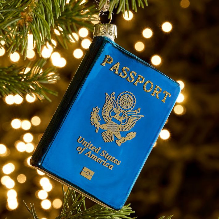 Glass Passport Ornament | West Elm (US)