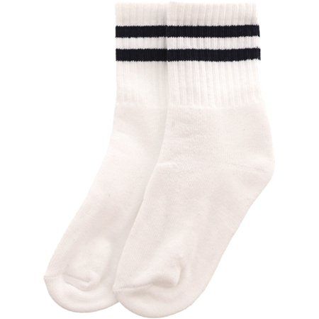 Janie And Jack White / Navy Striped Sock 2 Pack - 6-8 | Walmart (US)