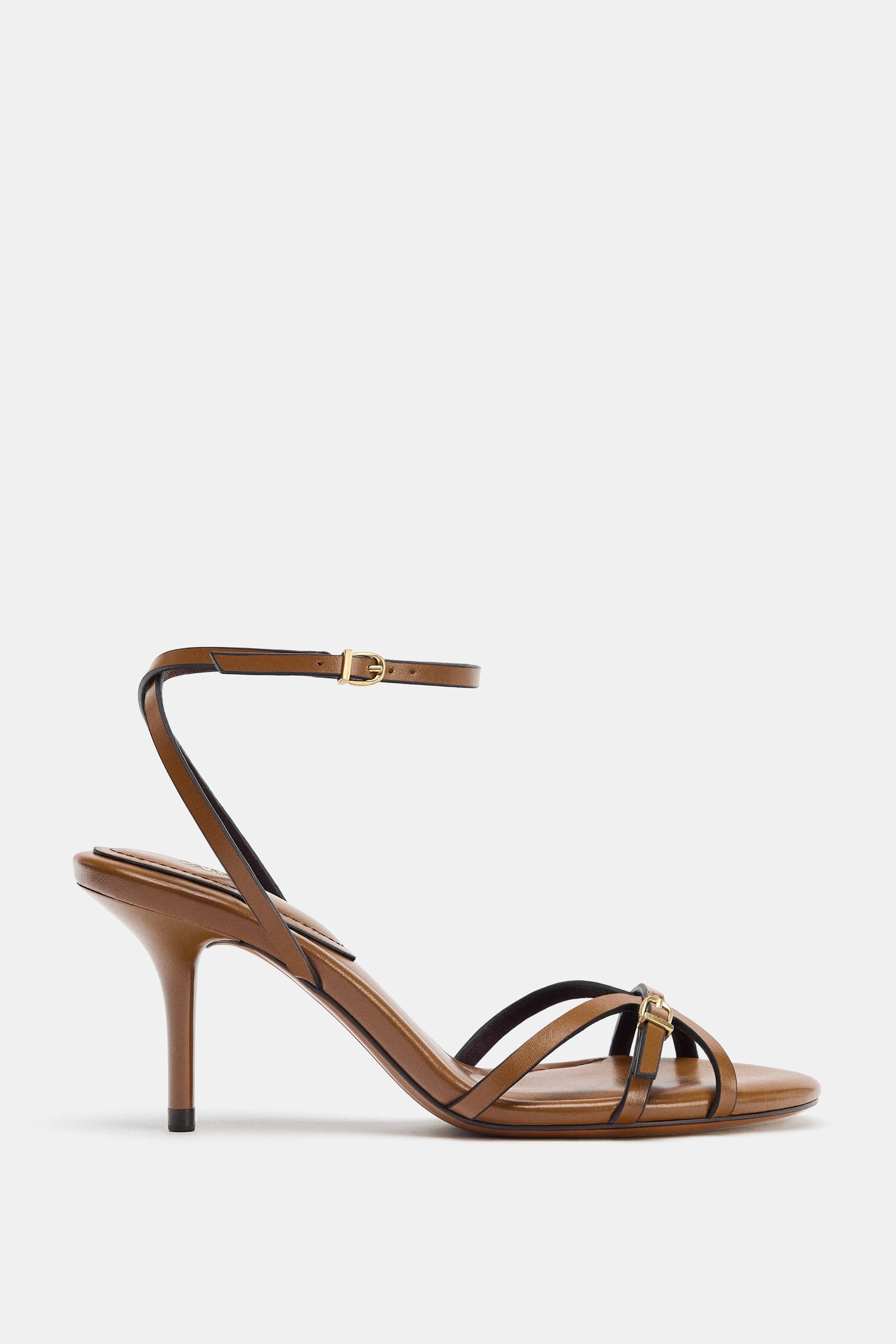 STRAPPY HEELED SANDALS | Zara Canada