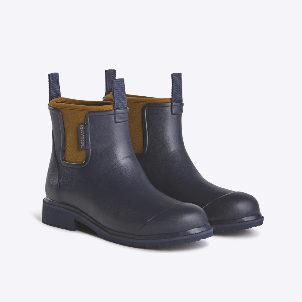 Bobbi Wellington Boot // Oxford Blue & Tan | Merry People - UK