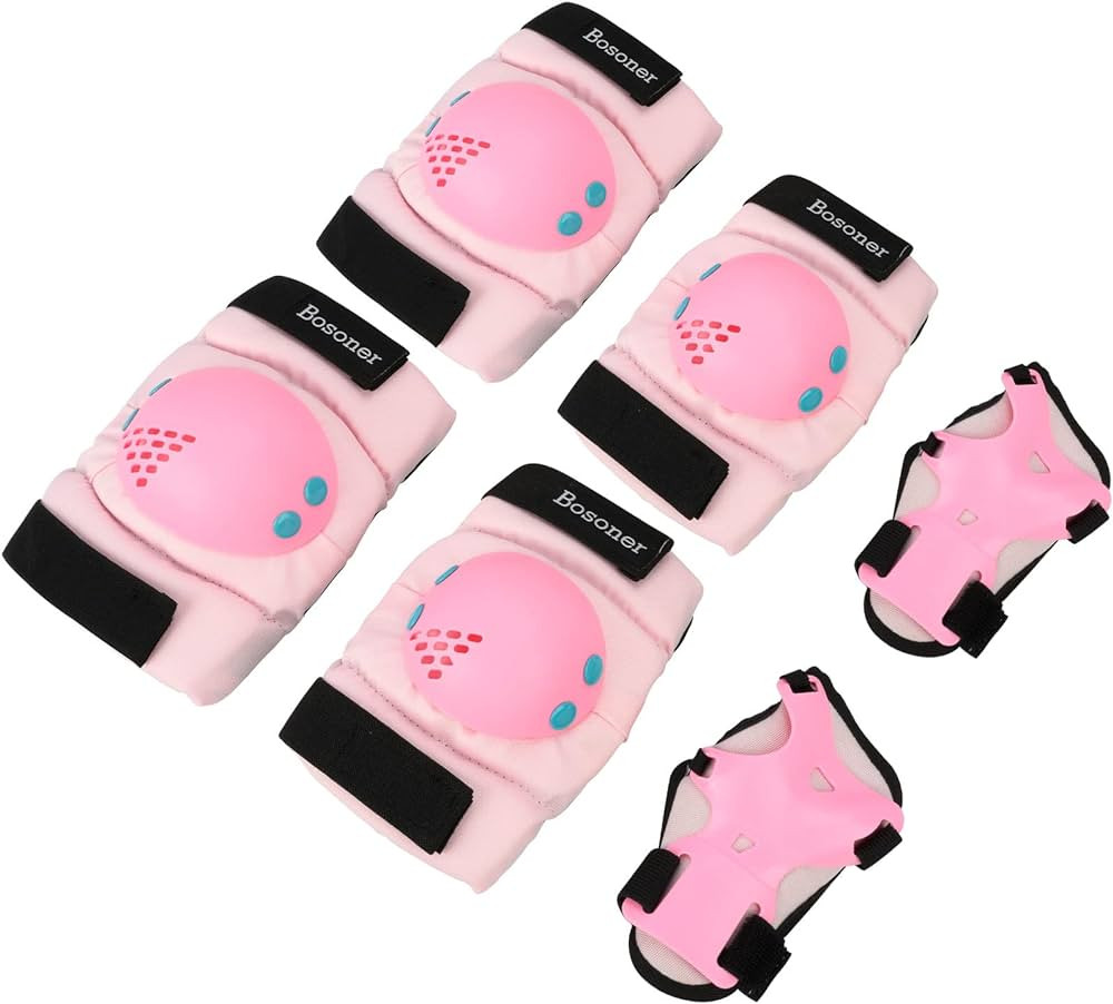 BOSONER Kids/Youth Knee Pads Elbow Pads Wrist Guards Set for 3-15 Years, Child Protective Gear Se... | Amazon (US)
