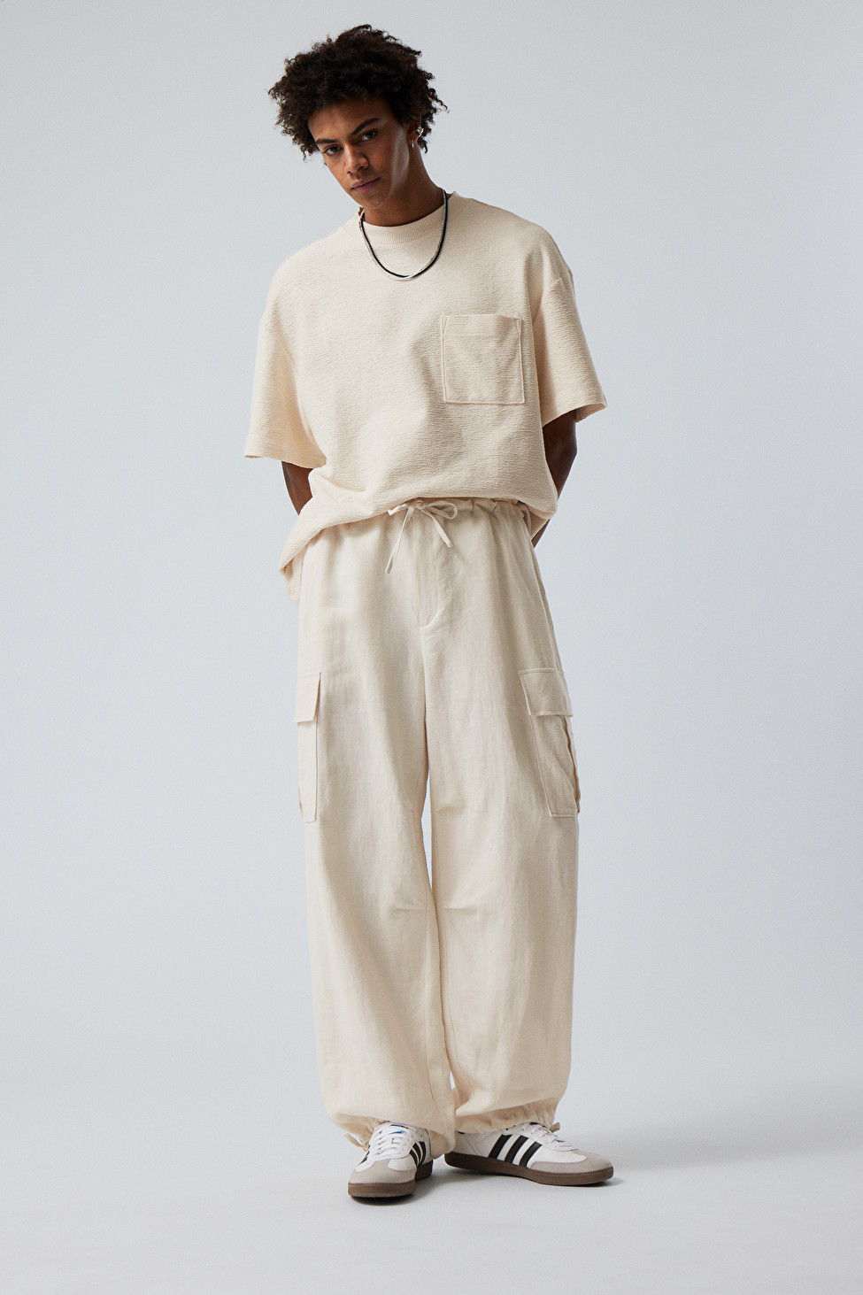 Parachute Cargo Linen Trouser | Weekday