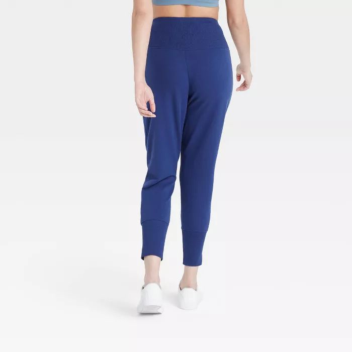 Women's High-Rise Ribbed Jogger Pants 25.5" - All in Motion™ | Target