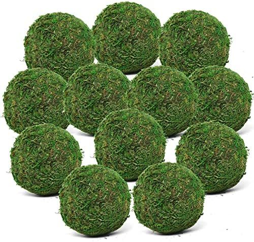 Vumdua Green Moss Balls Decorative Balls for Centerpiece Bowls Natural Handmade Moss Ball for Vas... | Amazon (US)