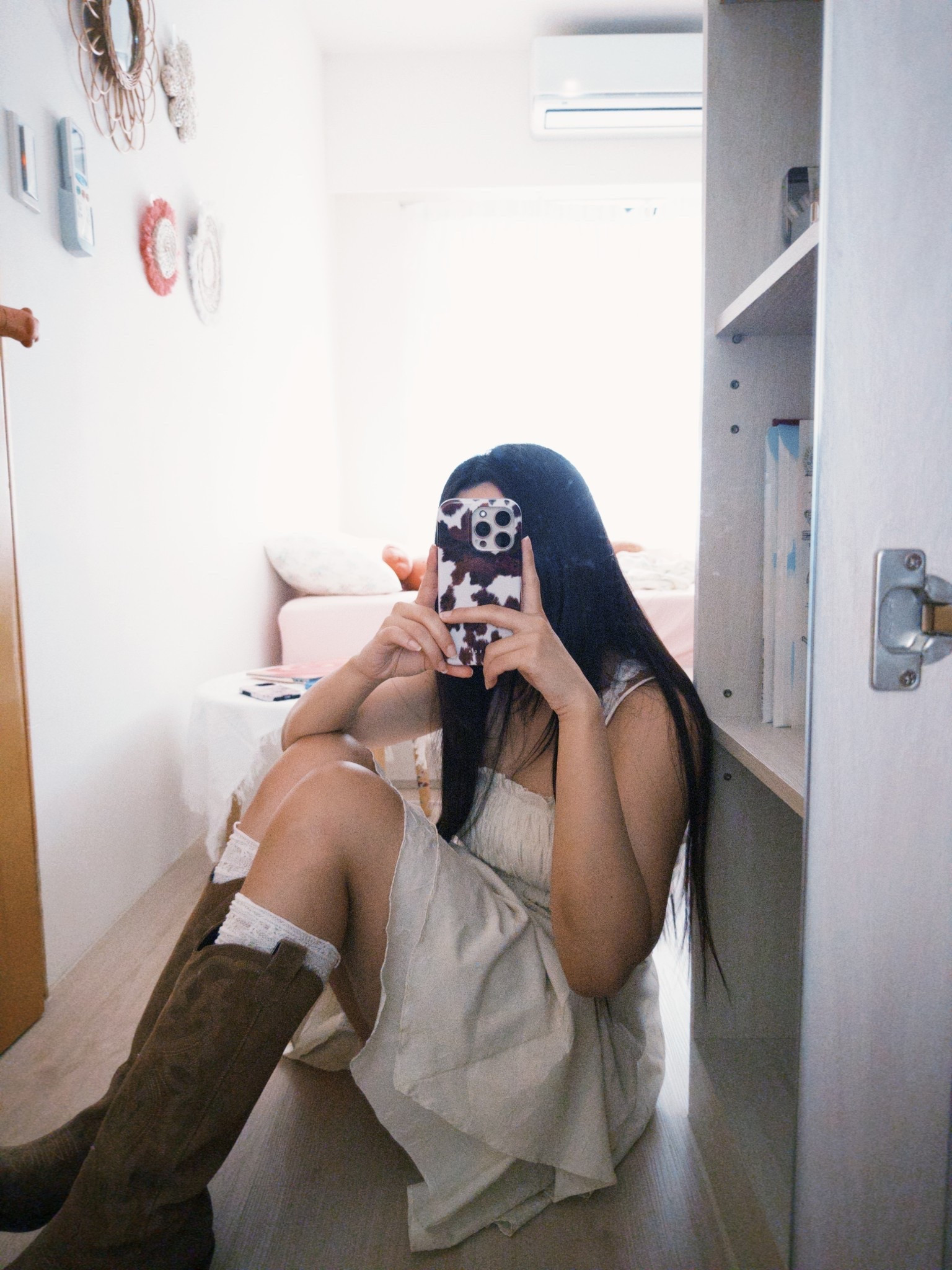 White mini dress + cowboy boots = the perfect effortless outfit! 🤎這雙棕色西部靴真的超百搭

#LTKstyletip #LTKasia #LTKshoes