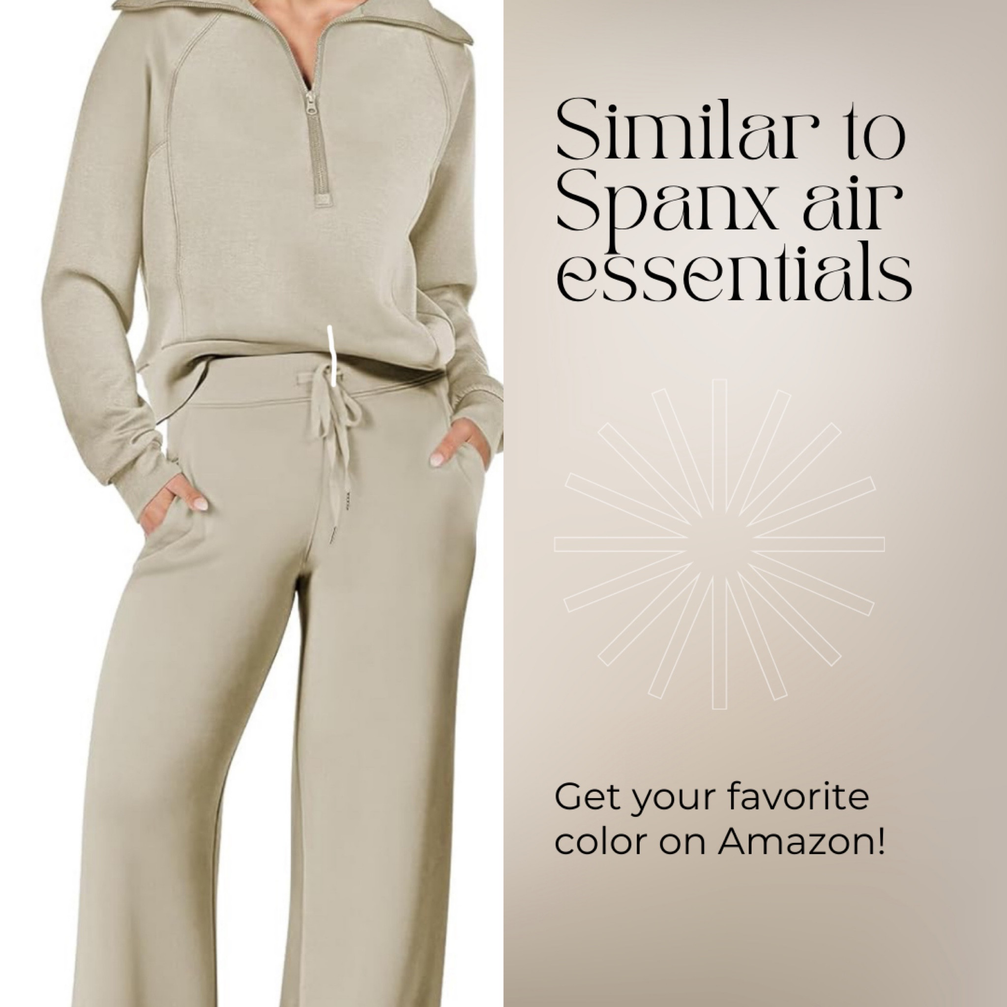 This Sweatsuit Set featured Half zip long sleeve oversized sweatshirt & high waist drawstring wide leg sweatpant for a 2 piece tracksuit set.

#LTKfindsunder100 #LTKSeasonal #LTKtravel
