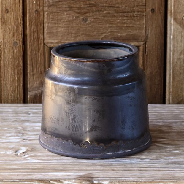 Smoked Glaze Arts and Crafts Vase | Antique Farm House