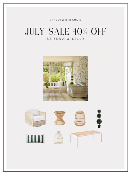 Serena & Lilly July Sale 40% off everything | Coastal Home Decor and Outdoor furniture

#home #decor #livingroom #outdoor #summer 

#LTKFind #LTKhome #LTKsalealert