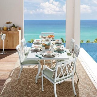 Grayson Dining Arm Chairs in White Finish, Set of Two | Frontgate