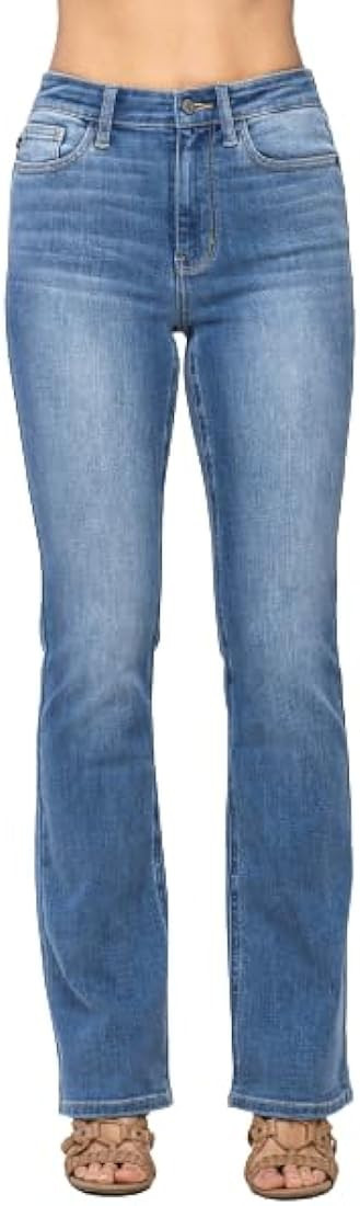 Judy Blue Women's High Waist Classic Contrast Wash Bootcut Jeans 82515 | Amazon (US)