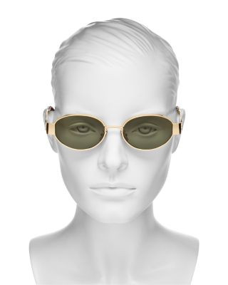 CELINE Triomphe Metal Round Sunglasses, 54mm  | Bloomingdale's Jewelry & Accessories | Bloomingdale's (US)