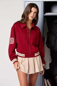 Red Varsity Jacket | Cato Fashions