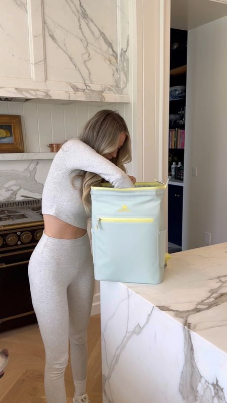 This @stanley_brand  All Day Madeline Midi cooler backpack will be coming everywhere with us this Summer! #stanleypartner ☀️ 

To the pool, soccer games, the park , all the activities! It transports so easily and can fit all the goodies/keep them cold for up to 24 hours. Linking some of my favorite @stanley_brand products below! 💛