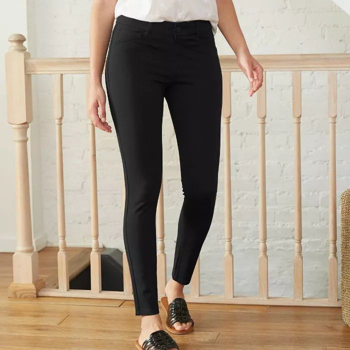 Women's Ponte Slim Pants - Knox Rose™ Black | Target