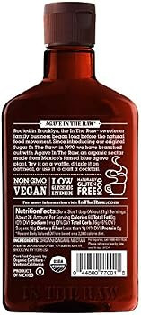 AGAVE IN THE RAW, Organic Agave Sweetener, 18.5 OZ. Bottle (1 Pack) | Amazon (US)
