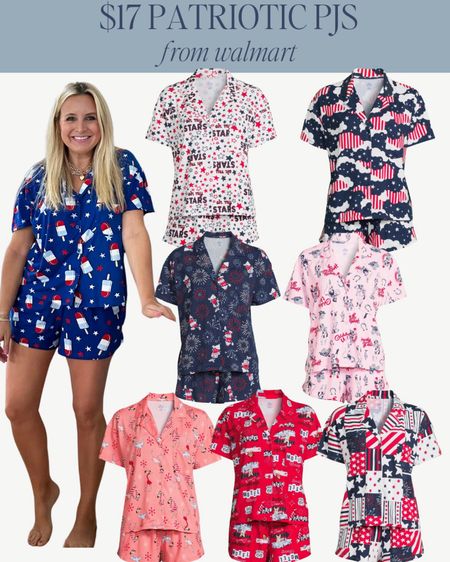 Loving these $17 patriotic pajamas from @walmartfashion @walmart - these are so fun for the upcoming 4th of July. I do a size small in them. So soft and awesome!! #walmartpartner #walmartfinds #walmart

#LTKxWalmart #LTKSeasonal #LTKFindsUnder50