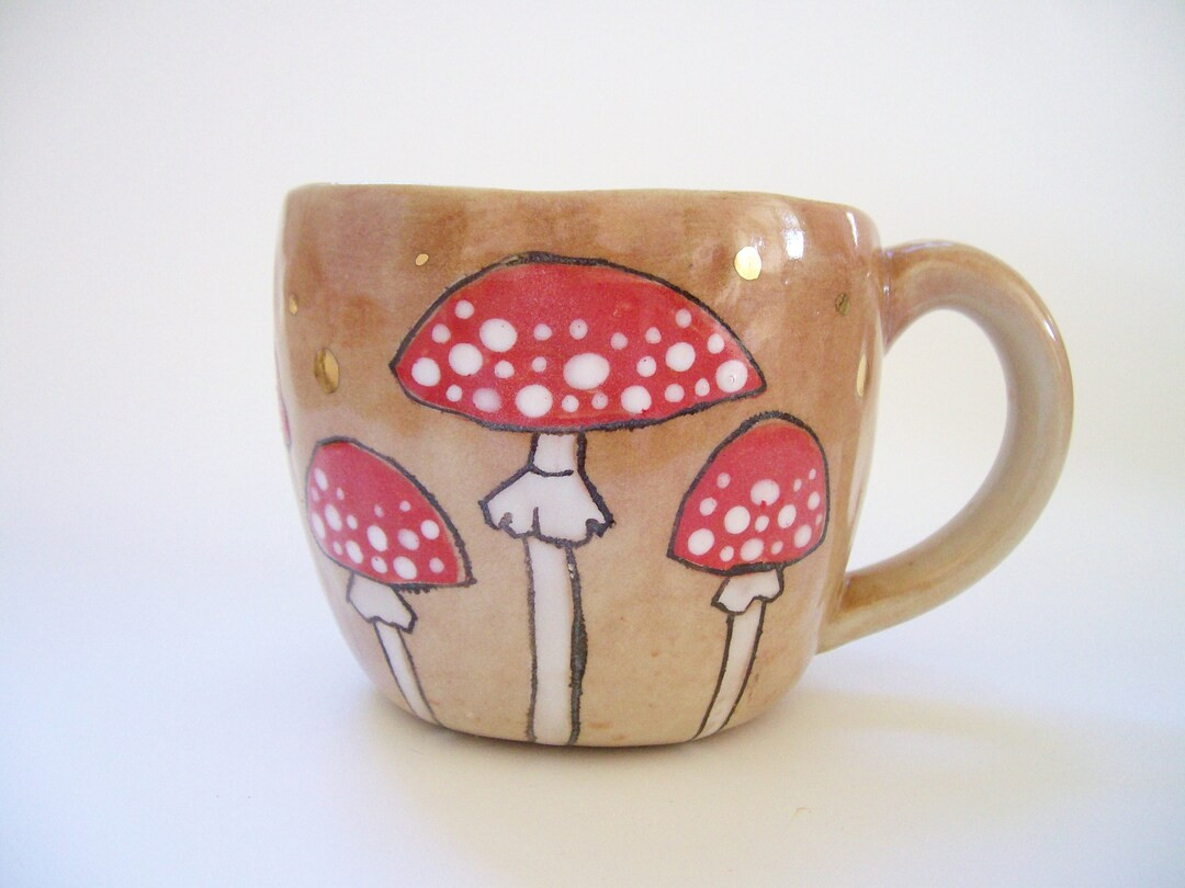 Amanita Muscaria Mushroom Mug - Etsy | Etsy (US)