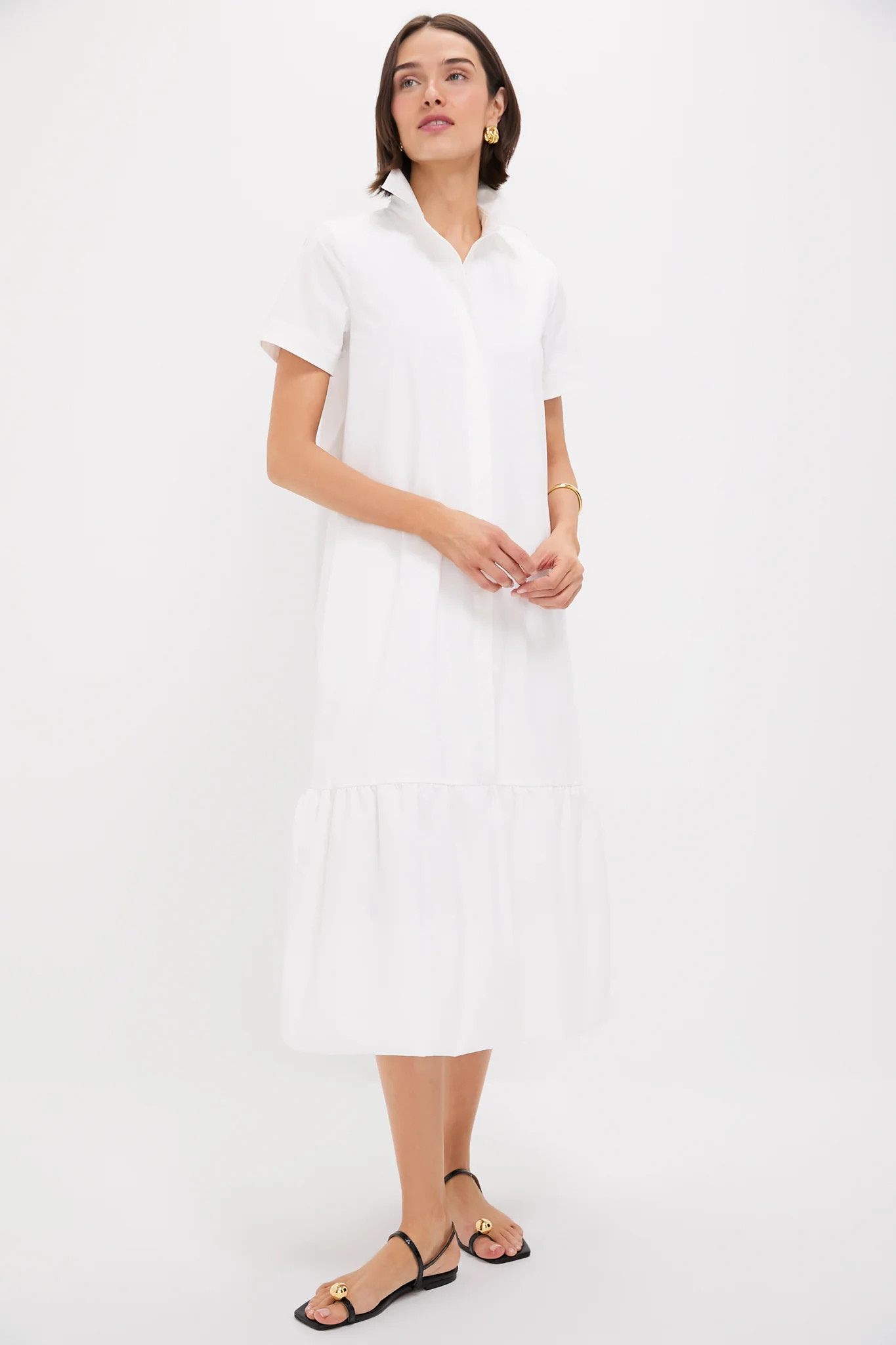 White Martine Bubble Maxi Dress | Tuckernuck (US)
