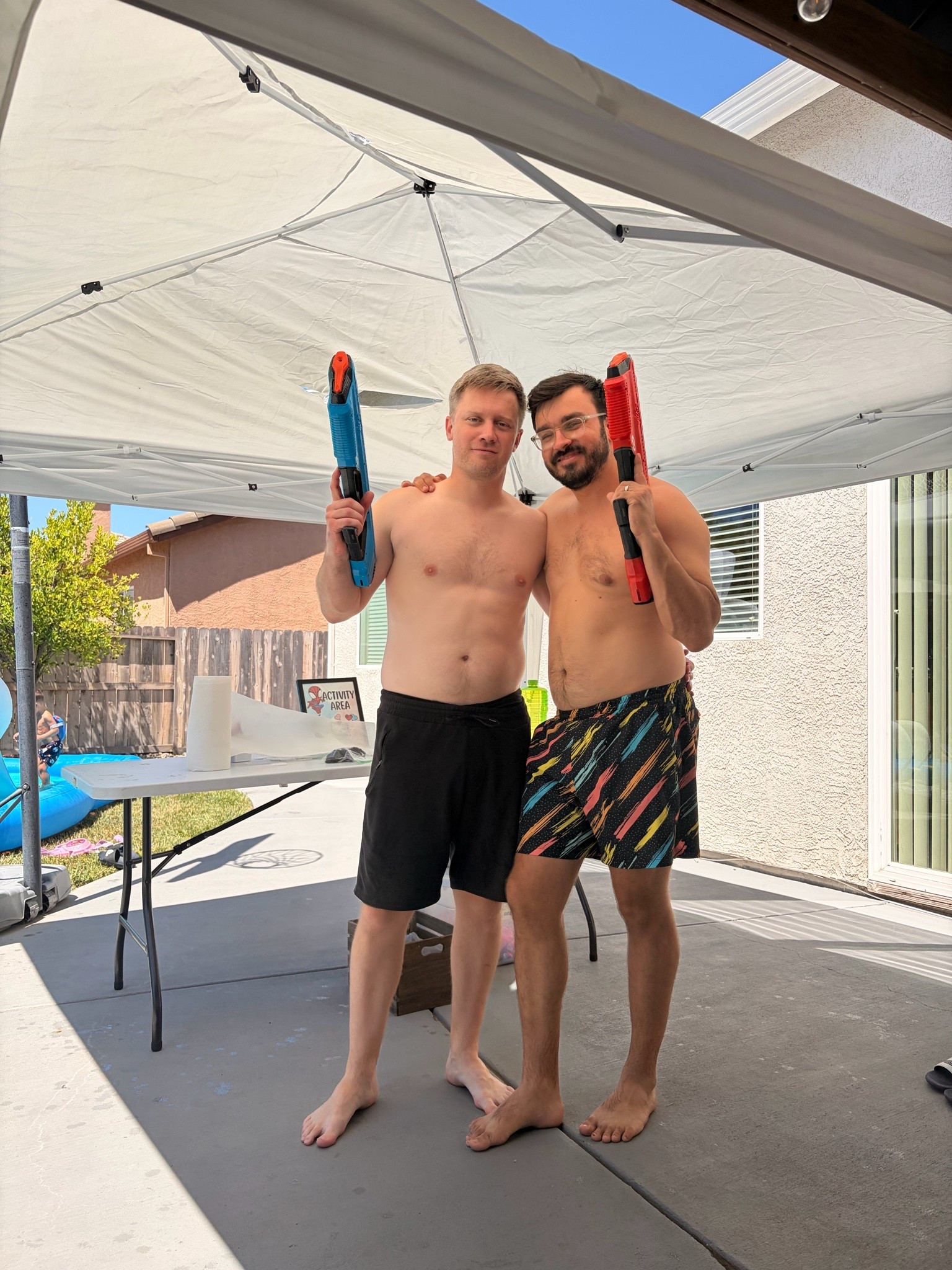It’s a kids birthday so obviously the dads are going to chase them with super soakers

#LTKmomlife #LTKMens #LTKKids