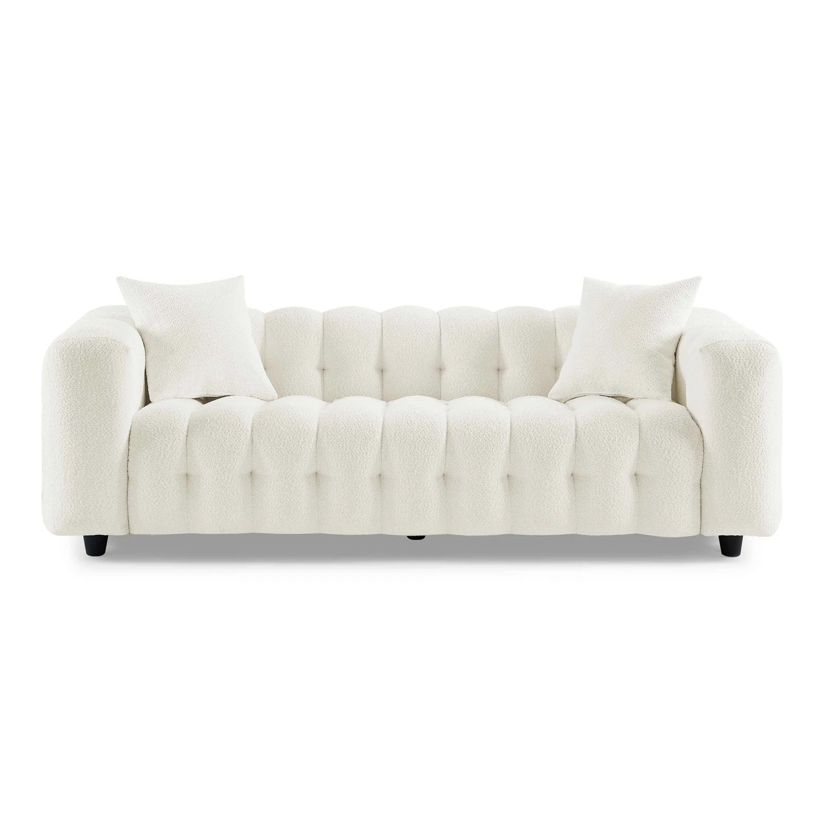 Lavance MINIMORE Modern 89.4'' Square Arms Chesterfield Sofa | Wayfair North America