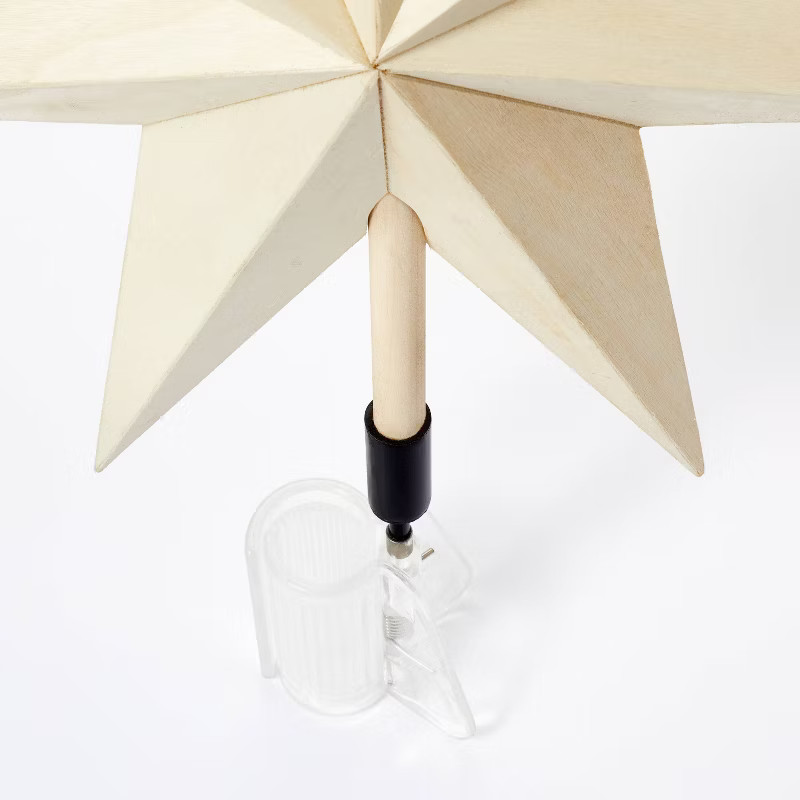 Wood Tree Topper Beige - Threshold™ designed with Studio McGee | Target