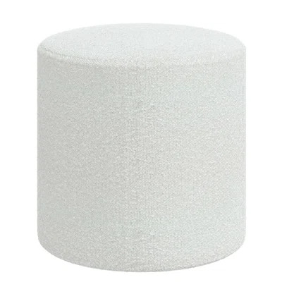 Epaulette 18'' Wide Round Striped Standard Ottoman | Wayfair North America