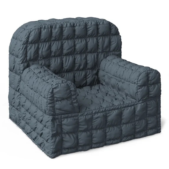 Mainstays Kids Compressed Puffy Chair, Blue | Walmart (US)