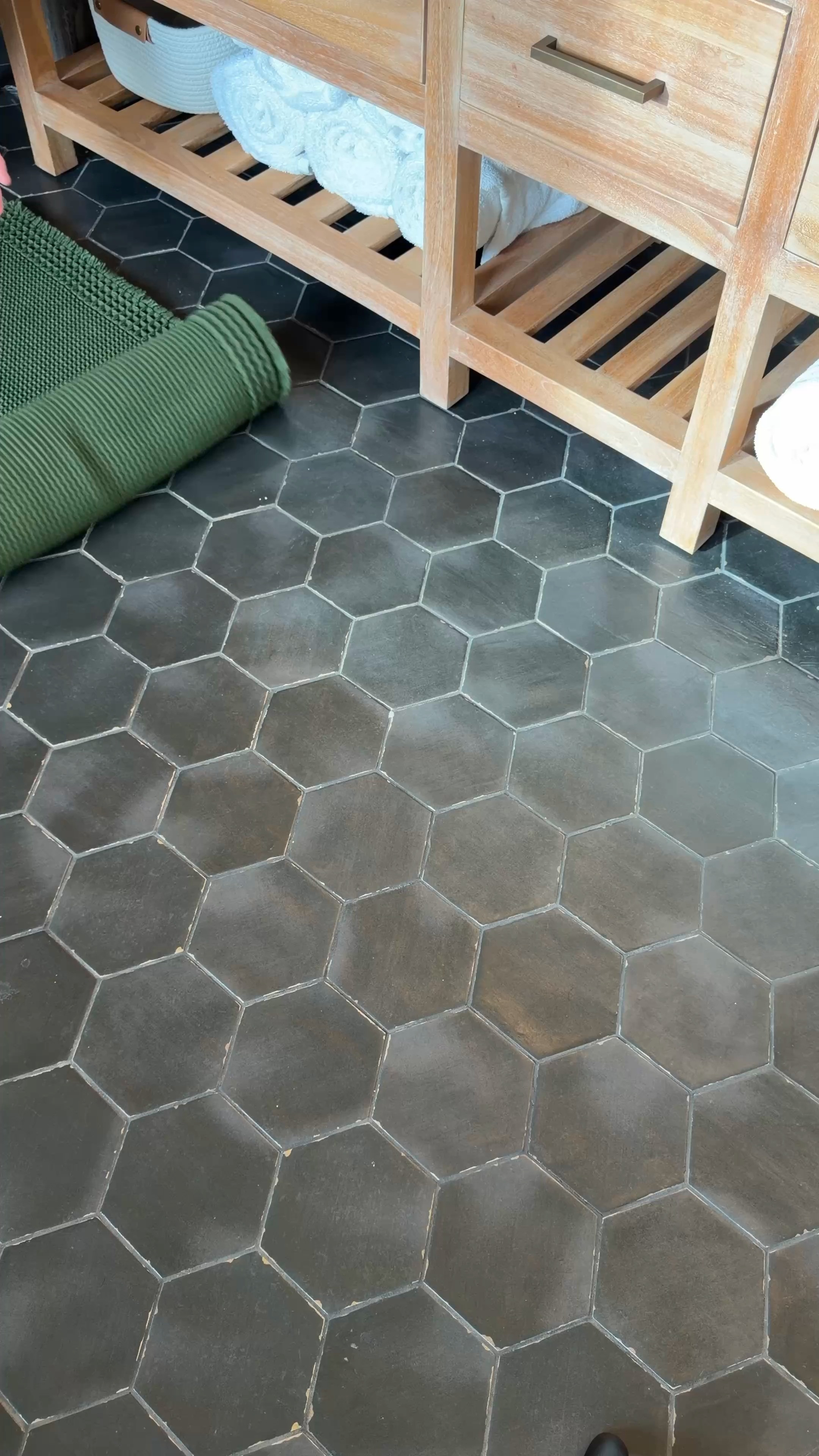 I swapped out a basic bath mat for this waffle runner and it completely changed the feel of the bathroom 😅 It adds so much more texture, makes the space feel a little more elevated, and looks way more expensive than it is.

One of those upgrades that took about 30 seconds but made a surprisingly big difference. 

 #LTKmomlife #LTKvlog #LTKHome