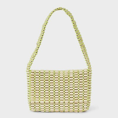 Wood Bead Shoulder Bag - Universal Thread™ Brown/Green | Target