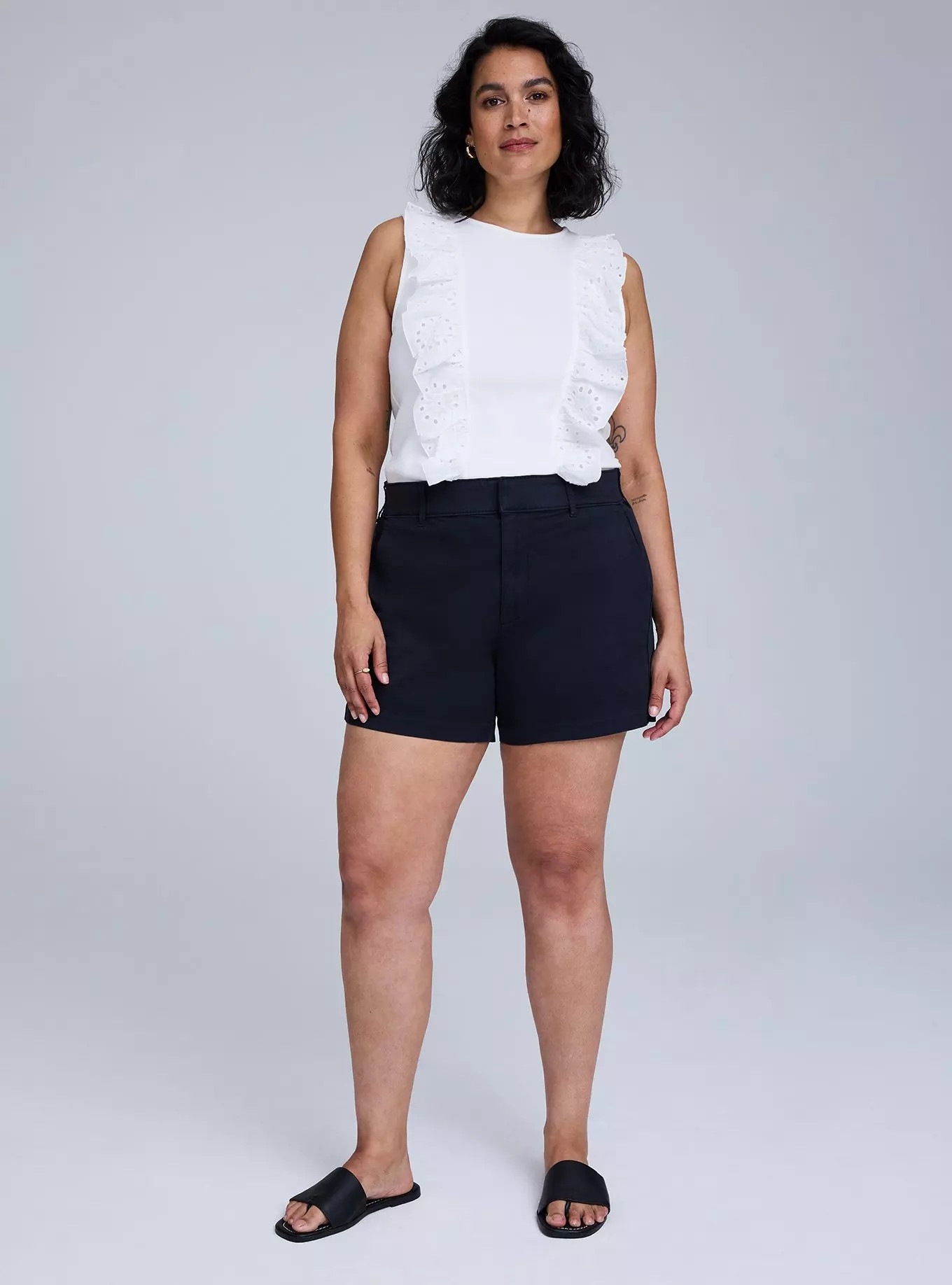 Belle Isle Eyelet Ruffle Tank | Torrid (US & Canada)