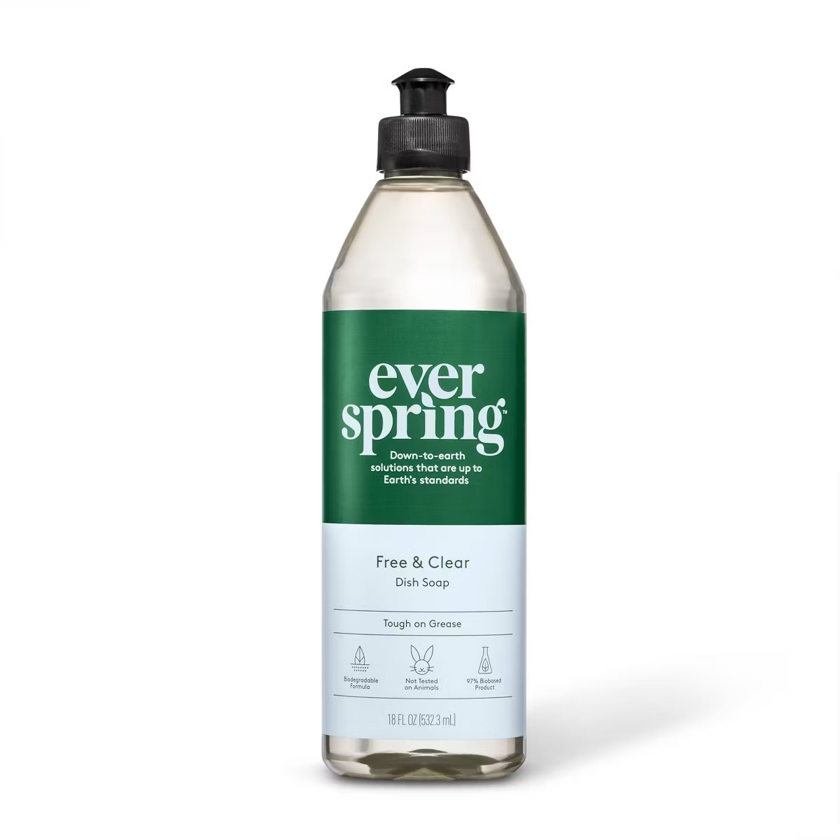 Free & Clear Liquid Dish Soap - 18 fl oz - Everspring™ | Target