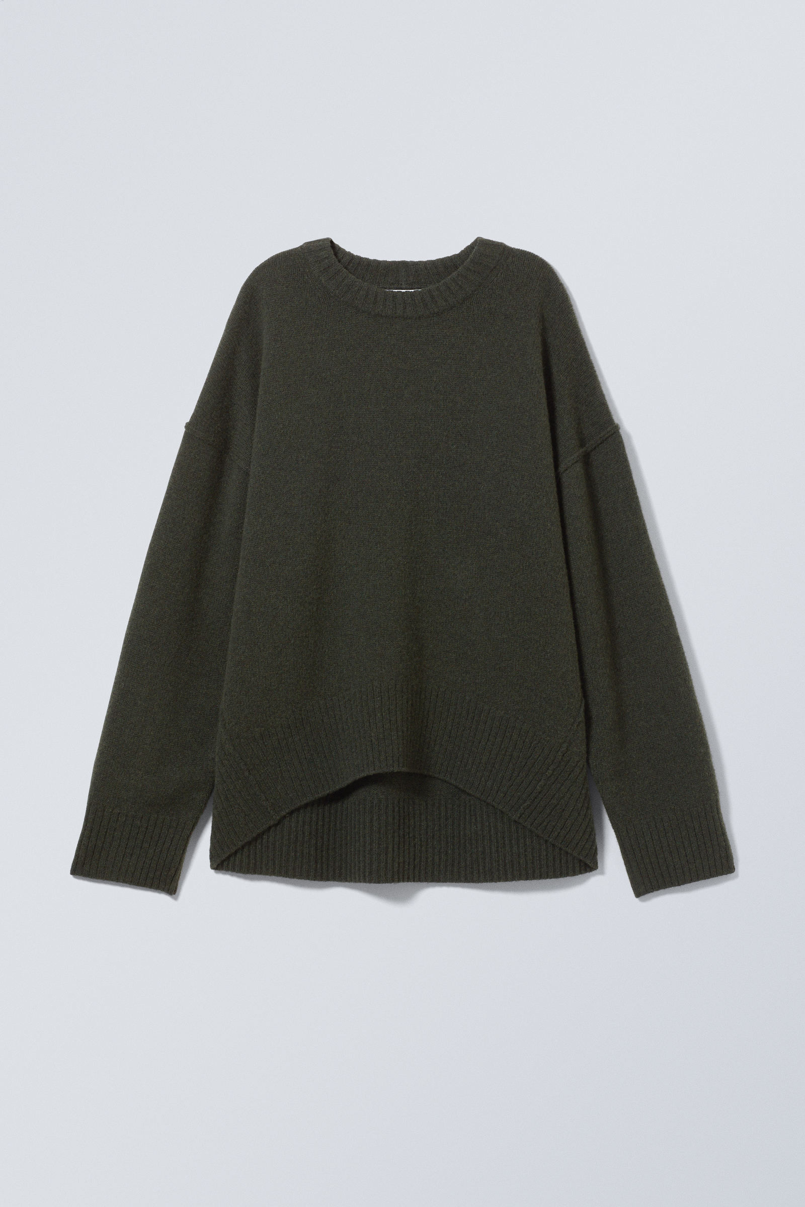 Loose Knitted Wool Sweater | Weekday