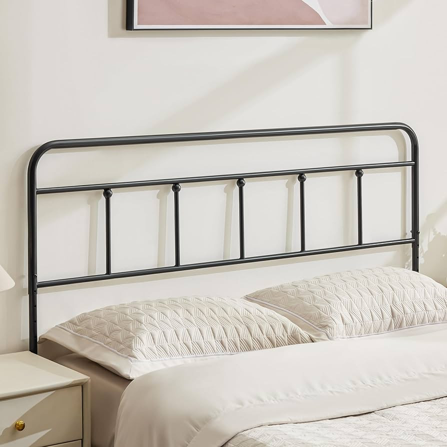Howjoe Metal King Size Headboard Only, Sturdy and Durable Iron King Headboard Adjustable Height f... | Amazon (US)