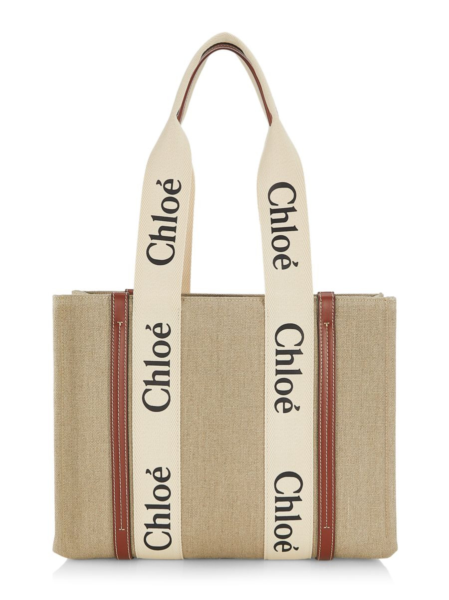 Woody Medium Logo Tote | Saks Fifth Avenue