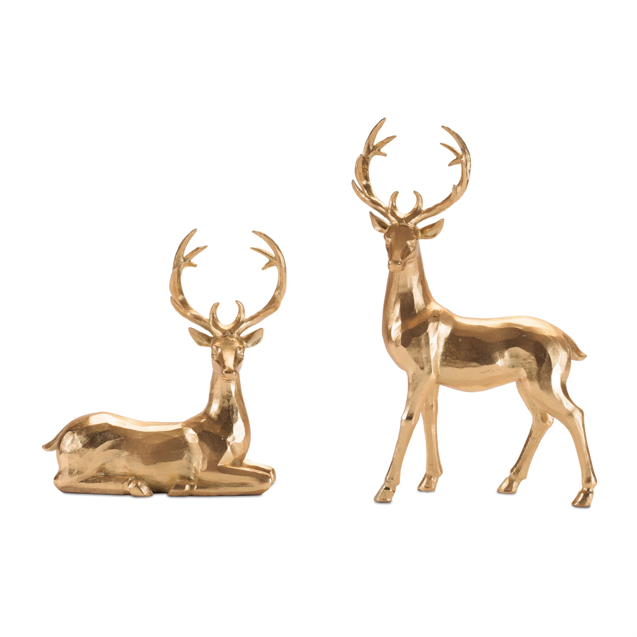 Metallic Deer Figurine (Set of 2) | Wayfair North America