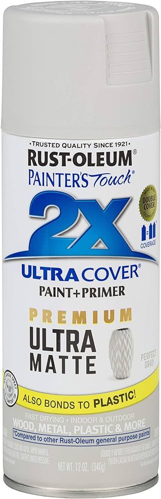 Rust-Oleum 331184 Painter's Touch 2X Cover, 12 Oz, Ultra Matte | Amazon (US)