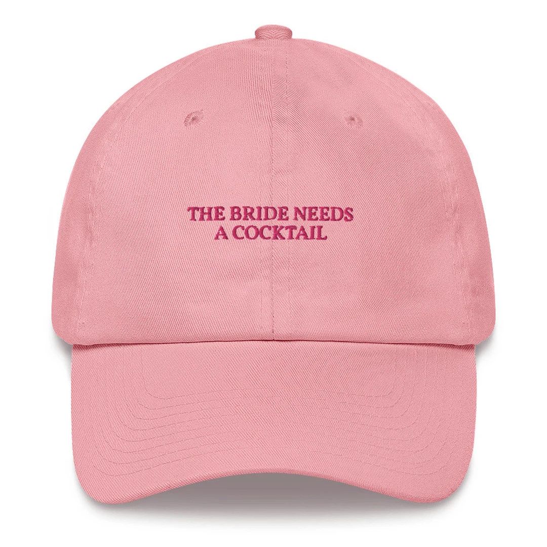 The Bride Needs a Cocktail Embroidered Cap - Etsy | Etsy (US)