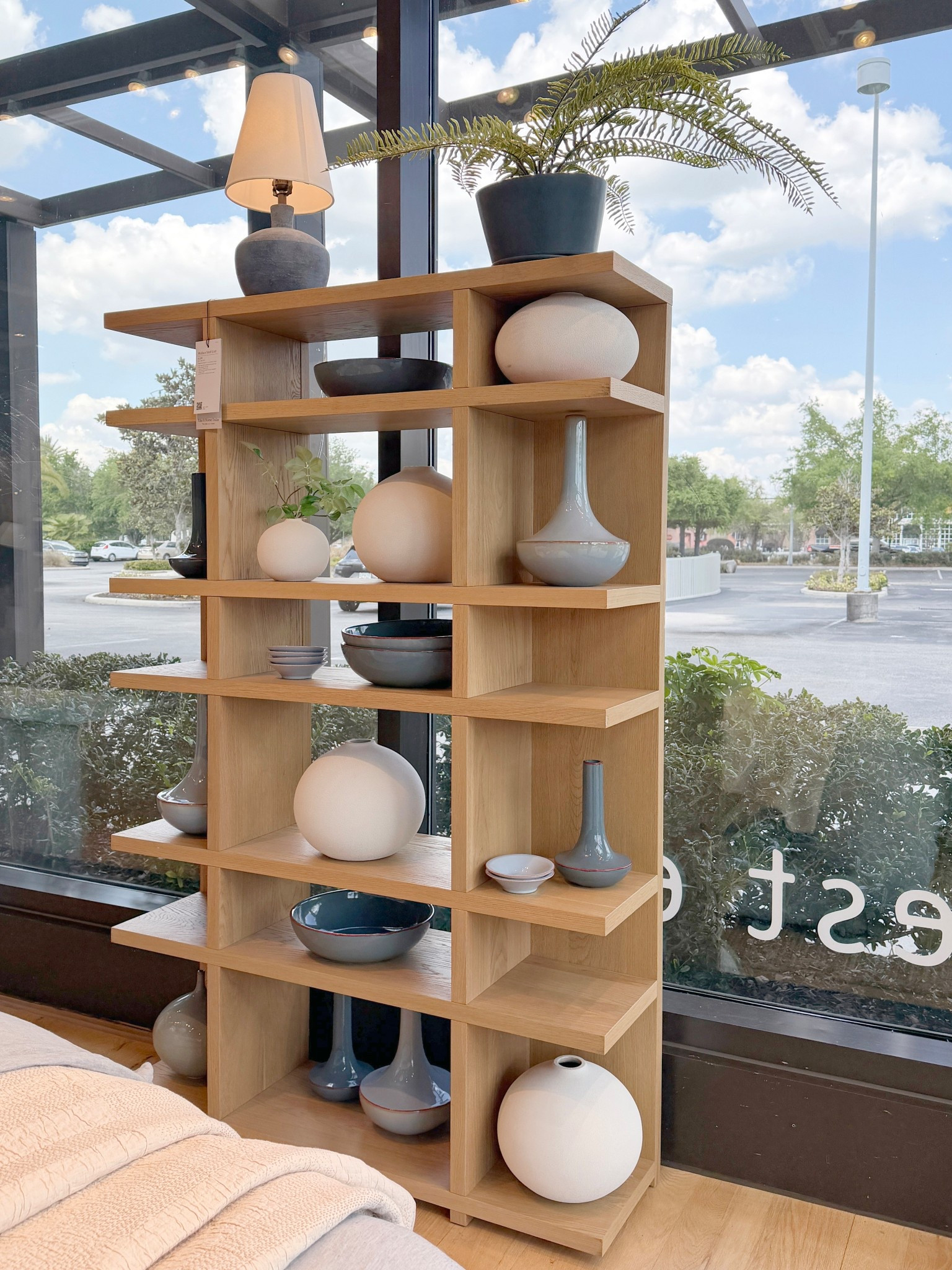 Modern shelving with a mid-century feel! ✨ The Wallace Modular Shelf Unit from West Elm in the Blonde finish plays with bold perpendicular lines that look striking from every angle. 🤩 The open design keeps it feeling airy while the warm wood tones add natural warmth. 🫶🏻 Perfect for showcasing decor, vases, books, and home accents while bringing a touch of mid-century style to the space. Linked here! 🤍 #WestElm #BookShelf #MidCenturyStyle

#LTKHome #LTKSaleAlert
