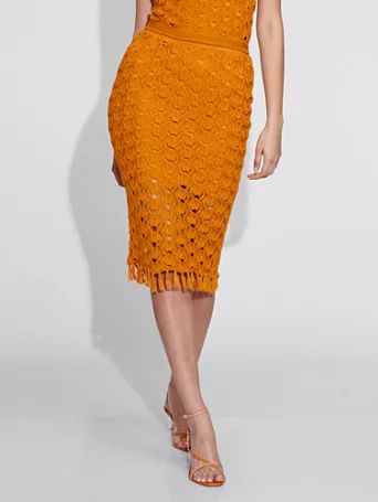 Crochet Sweater Skirt - Gabrielle Union Collection | New York & Company