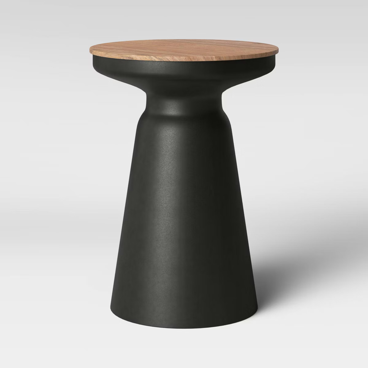 Gino Turned Drum Accent Table Black - Threshold™ | Target