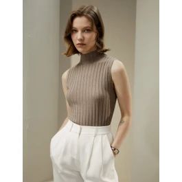 Silk-Cashmere Blend Knit Top | LilySilk