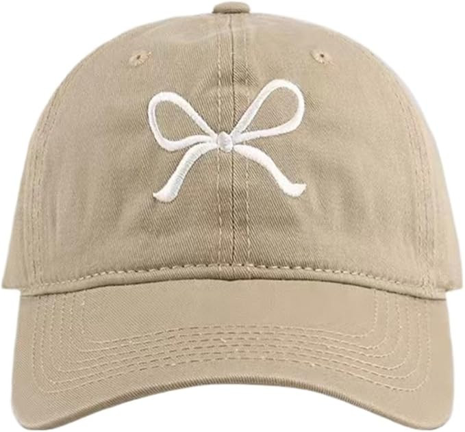Sumleno Womens Trendy Cute Bow Baseball Cap Y2k Aesthetic Coquette Preppy Sun Cap Hiking Travel T... | Amazon (US)
