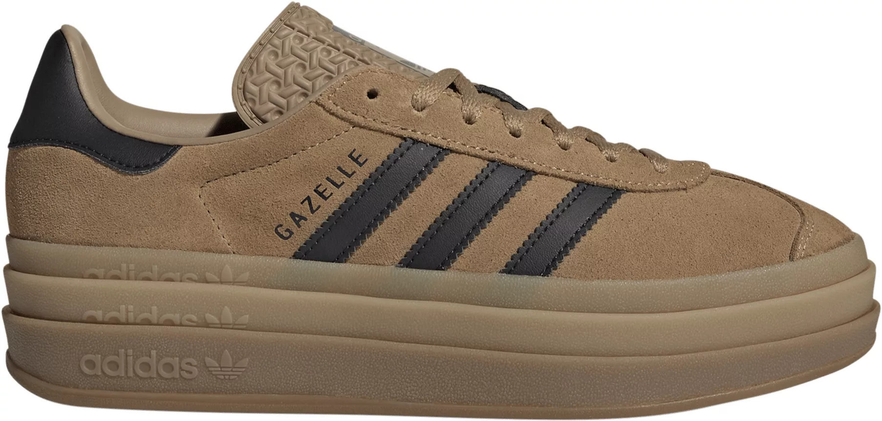 adidas Originals Women's Gazelle Bold Shoes, Size 8.5, Cardboard/Black | DICK'S Sporting Goods