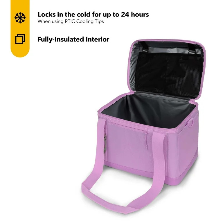 RTIC 28 Can Everyday Cooler, Insulated Soft Cooler with Collapsible Design, Lavender | Walmart (US)