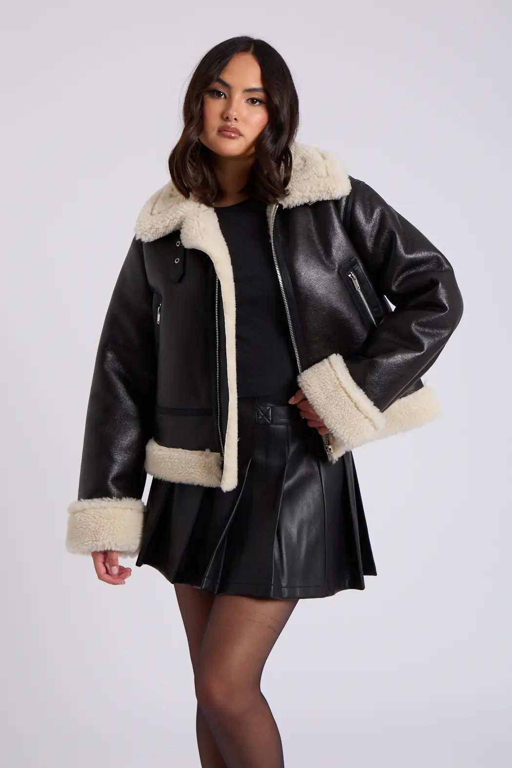 Jackets & Coats | Cropped Bonded Jacket | Urban Bliss | Debenhams UK